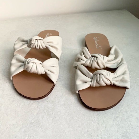 SPLENDID Leather Knot Barton Flat Sandals- NEVER WORN - Picture 6 of 6